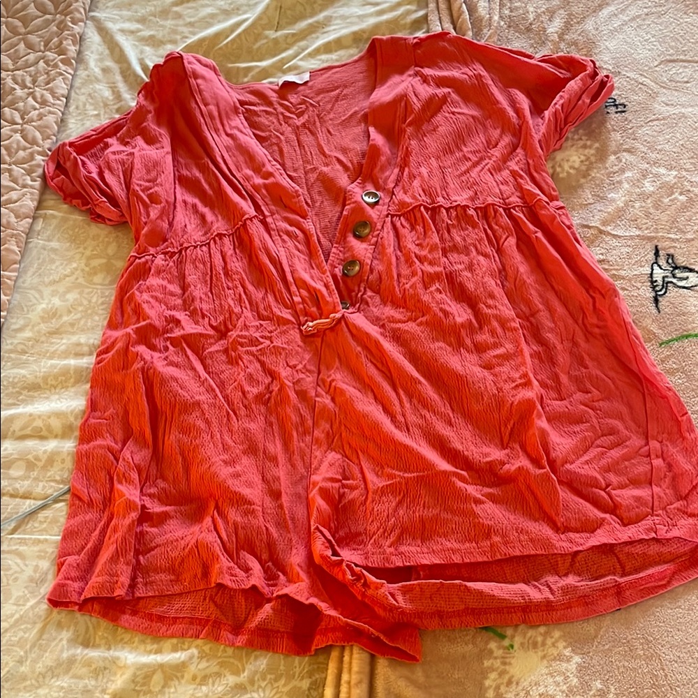 Pink Lily Pink Boxy Jumpsuit with Bib Collar